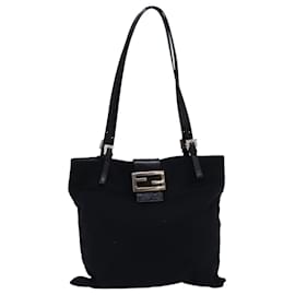 Fendi-FENDI Sac cabas Nylon Noir Auth ep4415-Noir