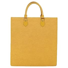 Louis Vuitton-LOUIS VUITTON Epi Sac Plat Sac à Main Jaune M52079 LV Auth ep4375-Jaune