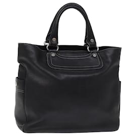 Céline-CELINE Boogie bag Hand Bag Leather Black Auth yk12744-Black