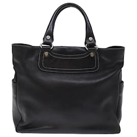 Céline-CELINE Boogie bag Hand Bag Leather Black Auth yk12744-Black
