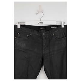 Saint Laurent-Slim-fit cotton jeans-Black