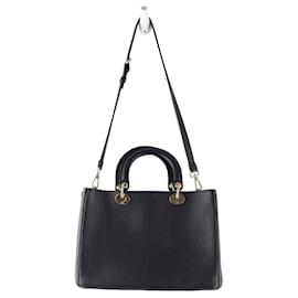 Dior-Leather Diorissimo Handbag-Black