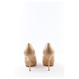 Dior-Leather Heels-Beige