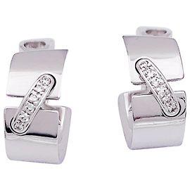 Orecchini a cerchio Chaumet “Liens” in oro bianco, Diamants. Altro