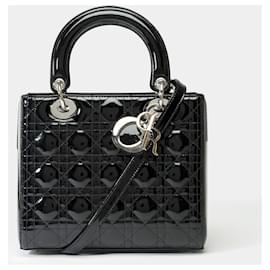 Dior-DIOR Lady Dior Bag in Black Leather - 101988-Black