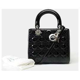 Dior-DIOR Lady Dior Bag in Black Leather - 101988-Black