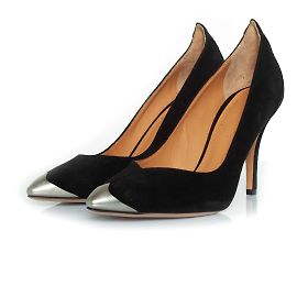 Isabel Marant, Poskee suede metal pump in black Black