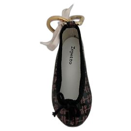 Accessorio per borsa Repetto nero e rosa vernice Nero Rosa