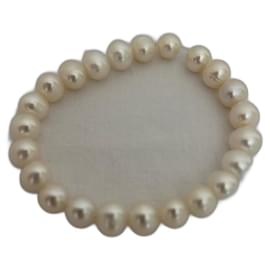 Autre Marque-Freshwater Cultured Pearl Bracelet-White