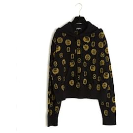 Chanel-Chanel PF2021 Sweat FR40 CC Hoody Sweater UK12 US10-Black