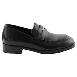 Autre Marque-Leather loafers-Black