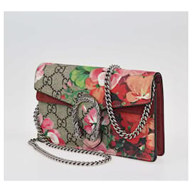 Gucci-Gucci Beige/Multicolor Super Mini Gg Supreme Blooms Dionysus Crossbody Bag-Beige