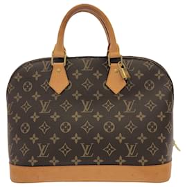 Louis Vuitton-Sac à main marron Louis Vuitton Monogram Alma PM-Marron