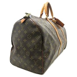 Louis Vuitton-Brown Louis Vuitton Monogram Keepall 50 Travel bag-Brown