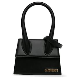 Jacquemus-Black Jacquemus Le Chiquito Moyen Satchel-Black