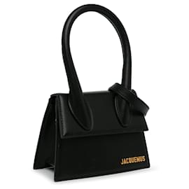 Jacquemus-Black Jacquemus Le Chiquito Moyen Satchel-Black