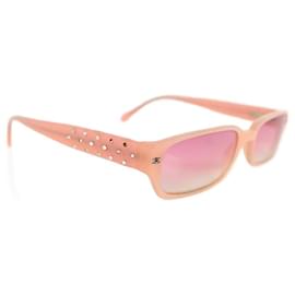 Chanel-Chanel Pink Bedazzled Sunglasses-Other