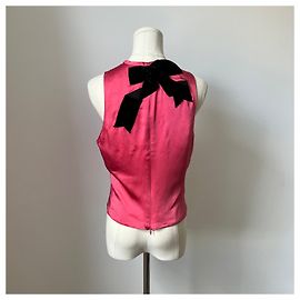 Emporio Armani Top de seda Armani vintage Prata