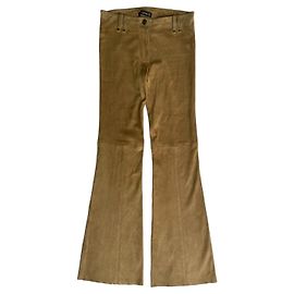 Plein Sud 2000s Camel Leather Pants Other