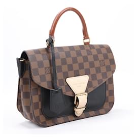 Louis Vuitton-Louis Vuitton Damier Ebene Beaumarchais 2Way Shoulder Bag N40146-Beige