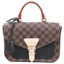 Louis Vuitton-Louis Vuitton Damier Ebene Beaumarchais Handbag N40146-Beige