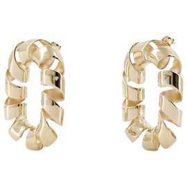 Paco Rabanne Orecchini XL Link Twist - Rabanne - Metallo - Oro D'oro Metallico
