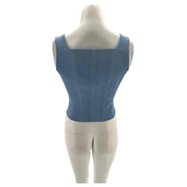 Autre Marque-ROZIE CORSETS  Tops T.fr 38 cotton-Blue