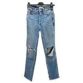 Jeans Re/Done T.US 26 Coton Bleu