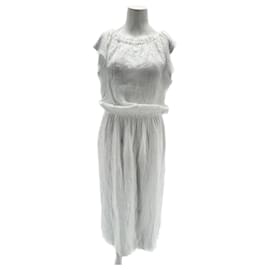 Autre Marque-SUNDAY SAINT-TROPEZ  Dresses T.International M Linen-White