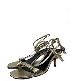 BA&SH Sandales T.UE 38 Cuir Doré