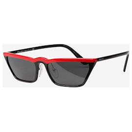 Prada-Black and red cat-eye sunglasses-Black