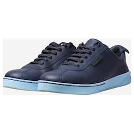 Chanel-Navy low-top trainers - size EU 38-Blue