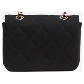 Chanel-Black 2020 micro Classic Single Flap bag-Black