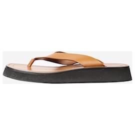 The row-Tan Ginza platform sandals - size EU 38-Brown