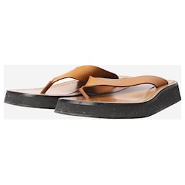 The row-Tan Ginza platform sandals - size EU 38-Brown