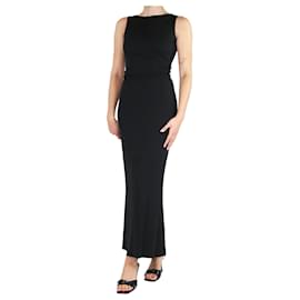 Autre Marque-Black sleeveless midi dress - size UK 8-Black