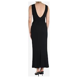 Autre Marque-Black sleeveless midi dress - size UK 8-Black