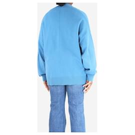 Autre Marque-Blue oversized cashmere cardigan - size-Blue