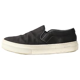 Céline-Black satin slip-on shoes - size EU 37-Black