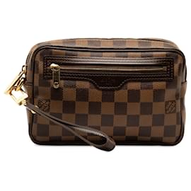 Louis Vuitton-Louis Vuitton Brown Damier Ebene Pochette Billets Macao-Brown