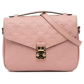 Louis Vuitton-Louis Vuitton Pink Monogram Empreinte Pochette Metis-Pink
