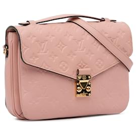 Louis Vuitton-Louis Vuitton Pink Monogram Empreinte Pochette Metis-Pink