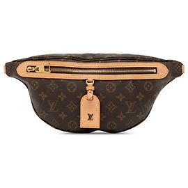 Louis Vuitton - Gürteltasche mit hohem Bund und Monogramm in Braun Braun