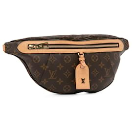 Louis Vuitton-Louis Vuitton Sac banane taille haute monogramme marron-Marron