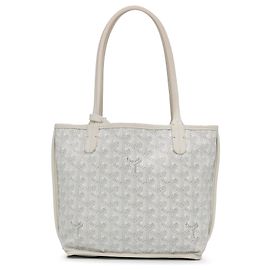 Goyard Mini Goyardine Anjou Reversible Blanco Blanco