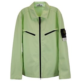 Stone Island Light Soft Shell-R Jacket in Mint Green Polyester Other Green