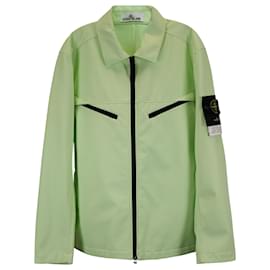 Stone Island-Stone Island Light Soft Shell-R Jacket in Mint Green Polyester-Other,Green