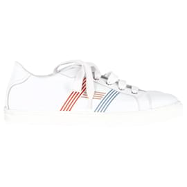 Hermès-Hermes Avantage Sneakers in White Leather-White