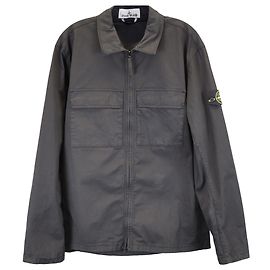Overshirt Stone Island Supima in cotone Nero Nero