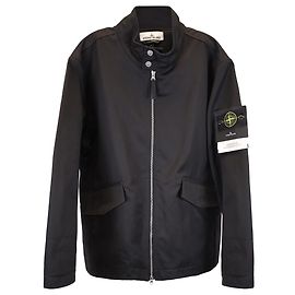Stone Island Workwear R-Gabardine Jacket in Black Polyester Black